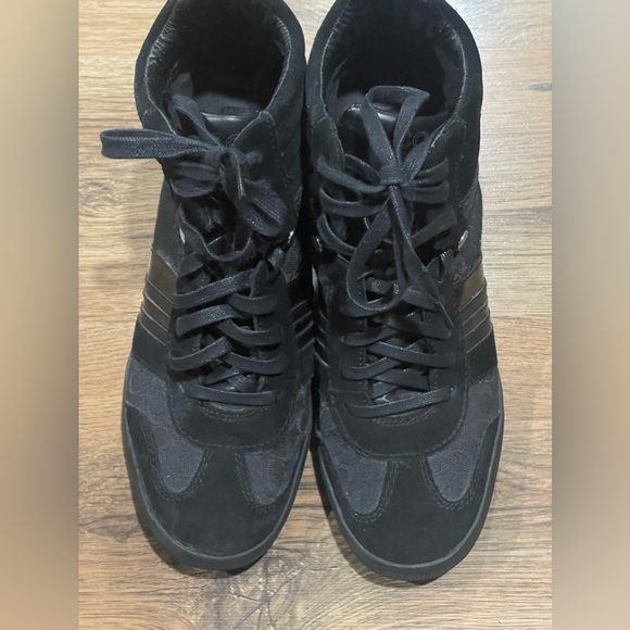 Coach Alara suede and fabric sneaker heels - Picture 1 of 3